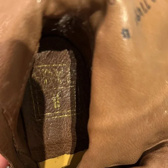 Frye Leather Cowboy Booties 7B | Western Ankle Boots | Distressed | Vintage - Picture 7 of 13